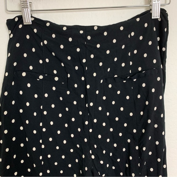 Ett Twa Anthropologie Chesapeake Wide Leg Pants Womens 6 Polka Dot Floral Rayon - Picture 7 of 15